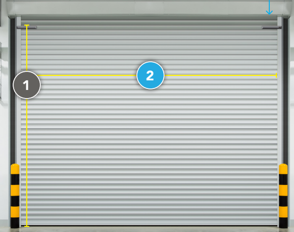 measuring garage door length